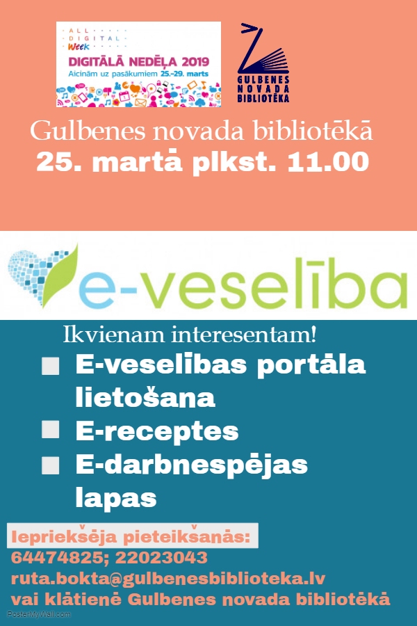 Bibliotēkā - seminārs par e-veselību