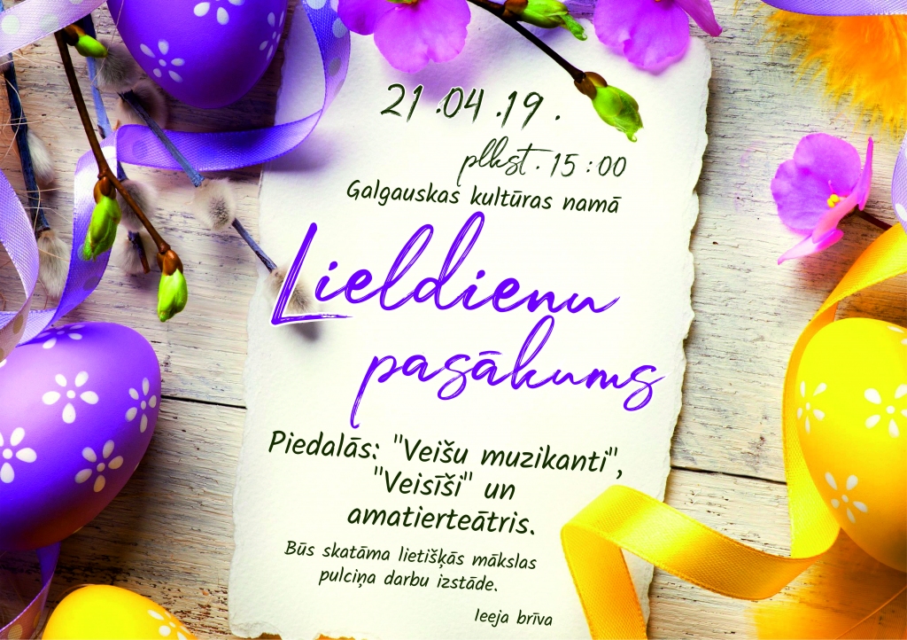 Galgauskā - Lieldienas pasākums