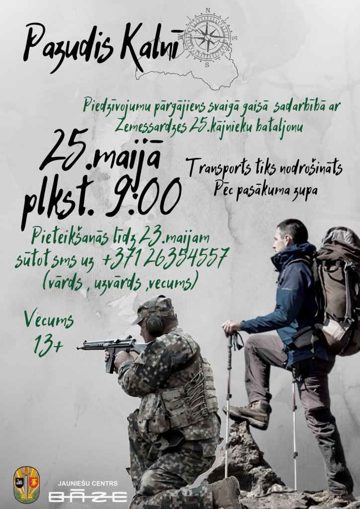 Var pieteikties pārgājienam "Pazudis Kalnī"