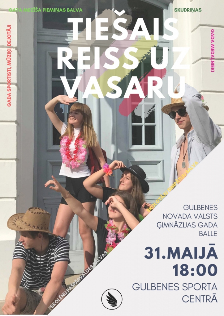 Ģimnāzijas Gada balle "Tiešais reiss uz vasaru"