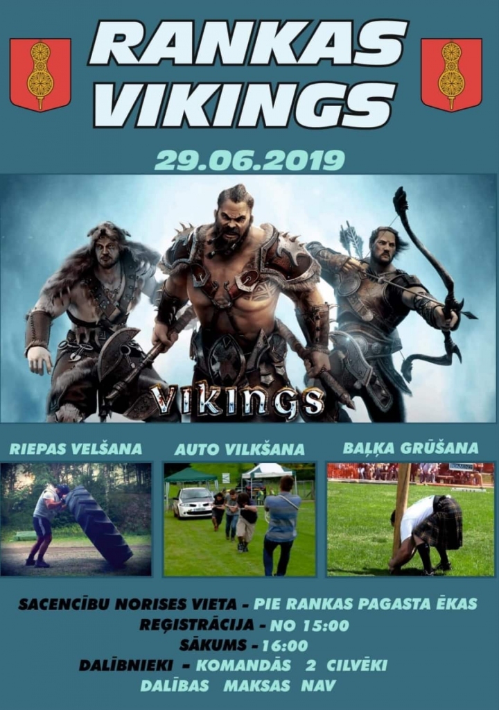 Rankā notiks sacensības “Rankas vikings” 