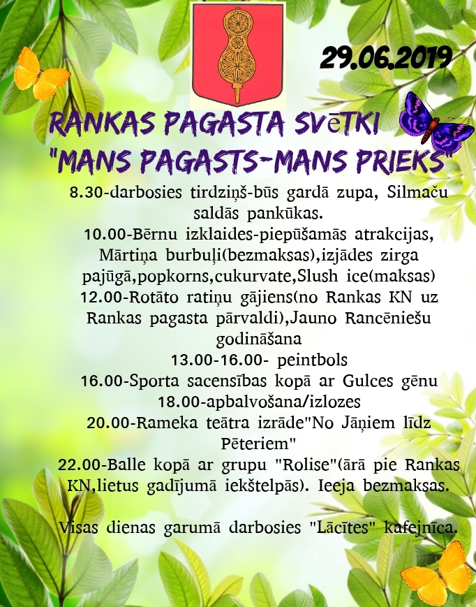 Rankā būs pagasta svētki “Mans pagasts – mans prieks”