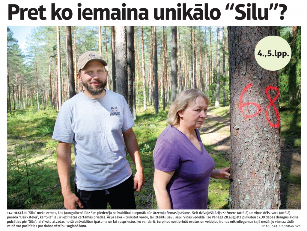 Jaungulbenes “Sils” izraisa asas diskusijas