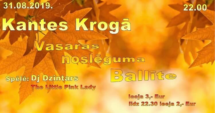 Kantes krogā - Vasaras noslēguma ballīte