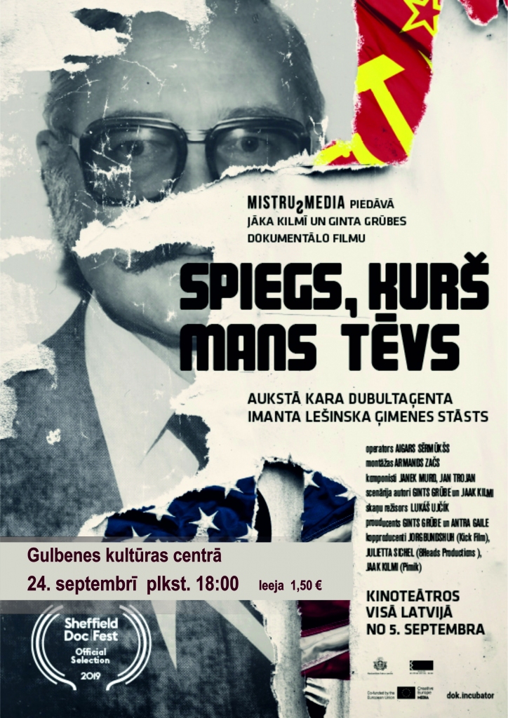 Gulbenes kultūras centrā - dokumentālā filma "Spiegs, kurš mans tēvs"