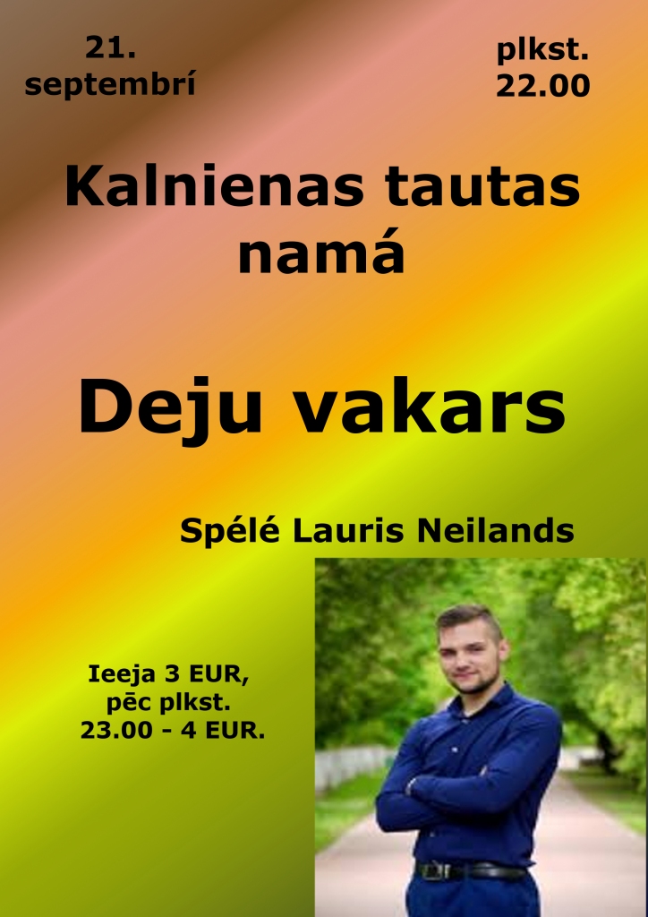 Kalnienas tautas namā - deju vakars