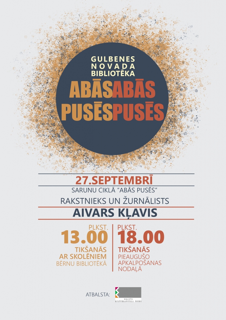 Gulbenes novada bibliotēkā - tikšanās ar Aivaru Kļavi