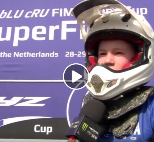 Motosports: jauno talantu sacensībās Nīderlandē uzvar sinolietis Jēkabs Kubuliņš (VIDEO)