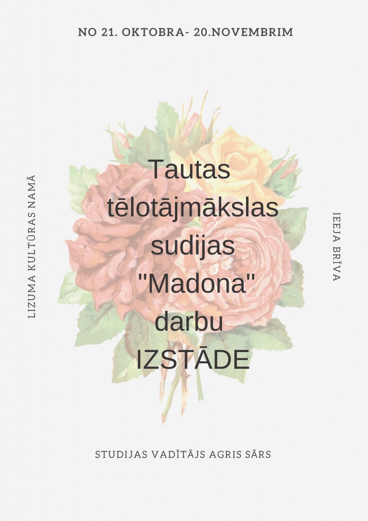 FOTO: Tautas tēlotājmākslas studija "Madona" ved izstādes darbus uz Lizumu