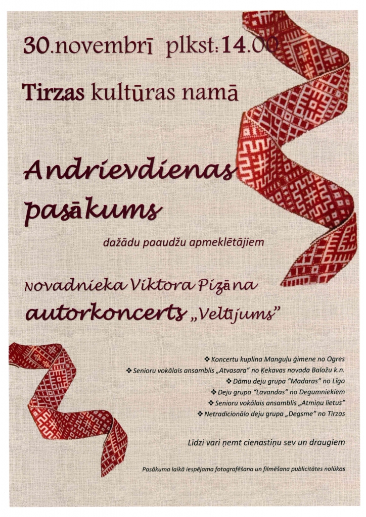 Tirzā - Andrievdienas pasākums 