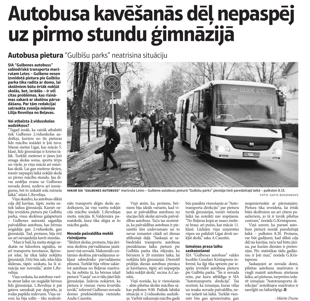 Mainīs autobusa pienākšanas laiku