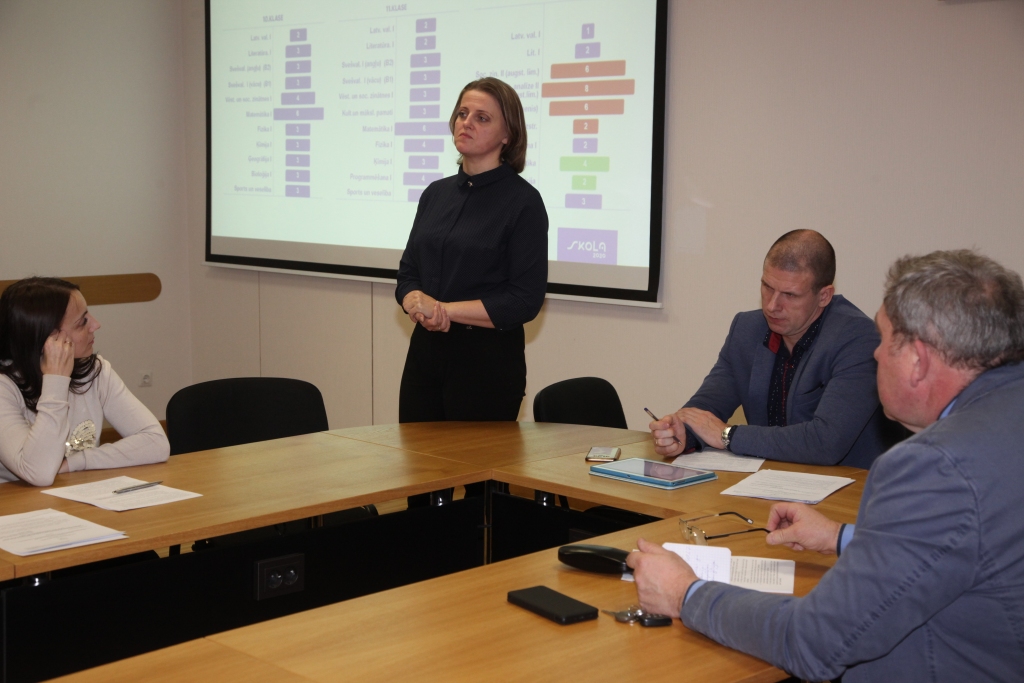 Prezentē redzējumu par novada vidusskolām deputātiem