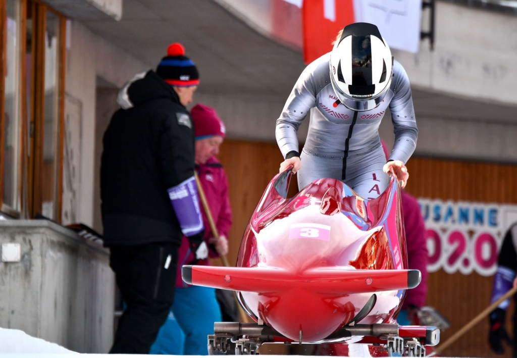 Monobobslejs: Loretai Beķerniecei - septītā vieta Jaunatnes olimpisko spēļu sacensībās Sanktmoricā