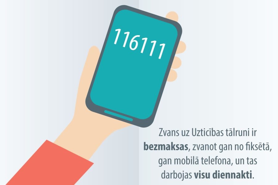 Bērnu un pusaudžu uzticības tālrunis 116111 aicina neklusēt