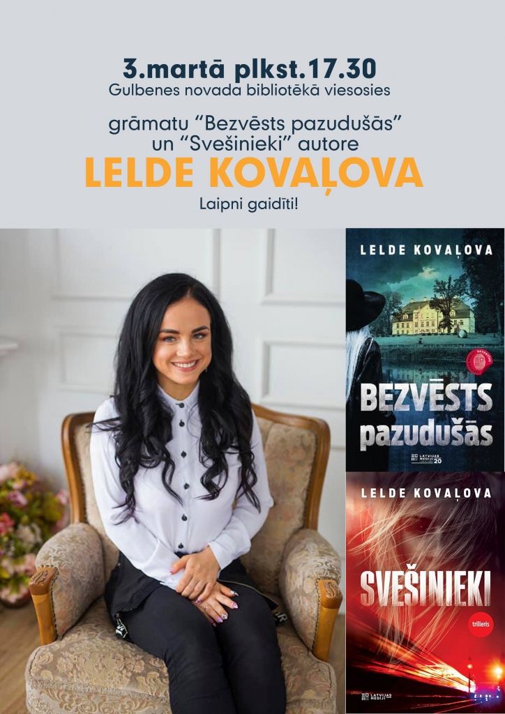 Gulbenes novada bibliotēkā - saruna ar Leldi Kovaļovu