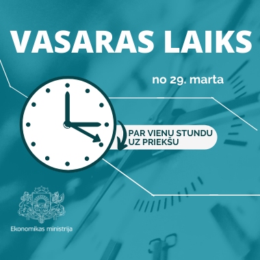 Pāreja uz vasaras laiku notiks 29.martā