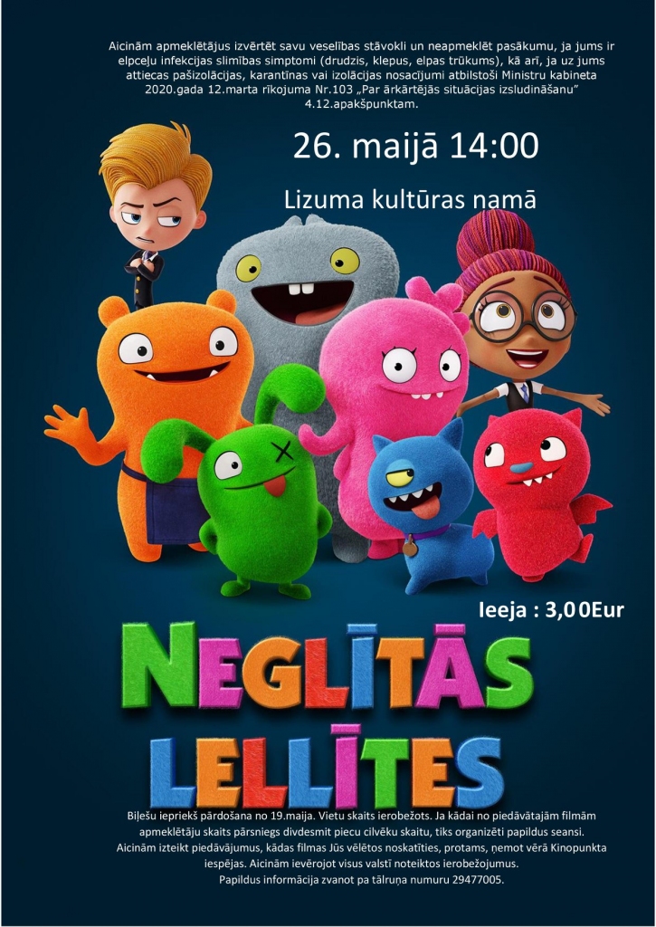 Lizuma kultūras namā - animācijas filma "Neglītās lellītes"