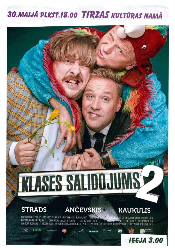 Tirzas kultūras namā - filma "Klases salidojums 2" 