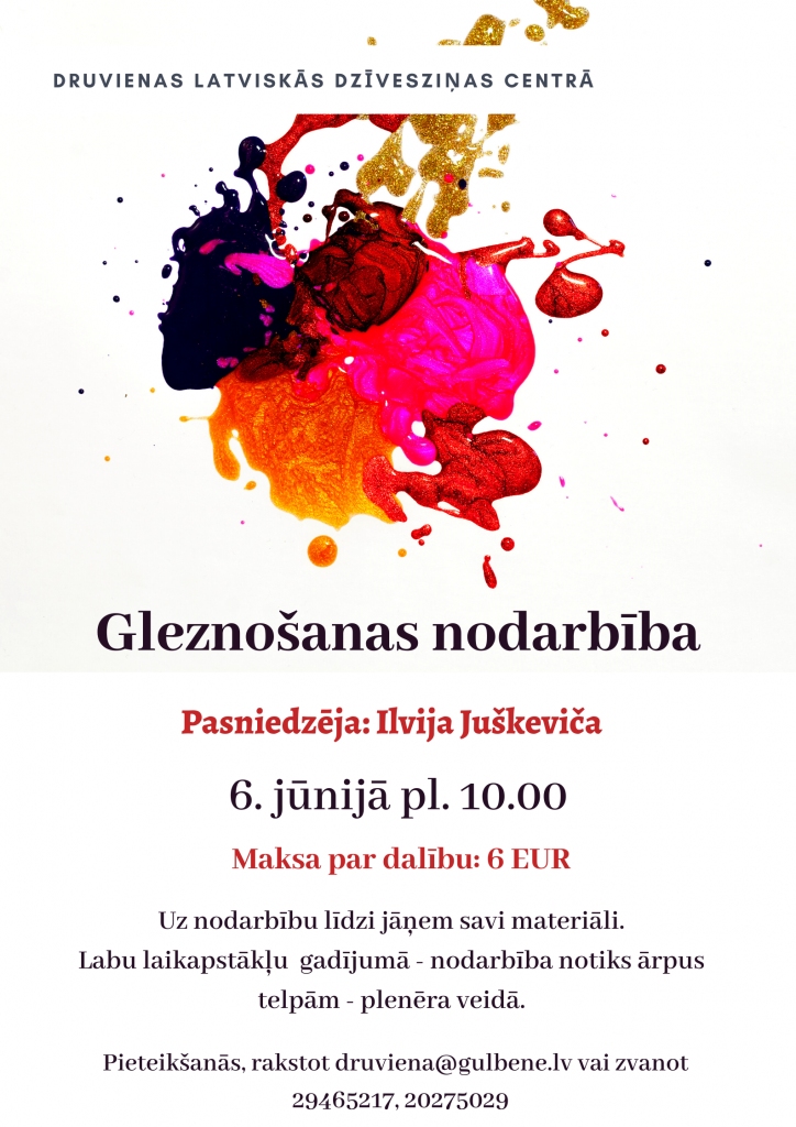 Gleznošanas nodarbība