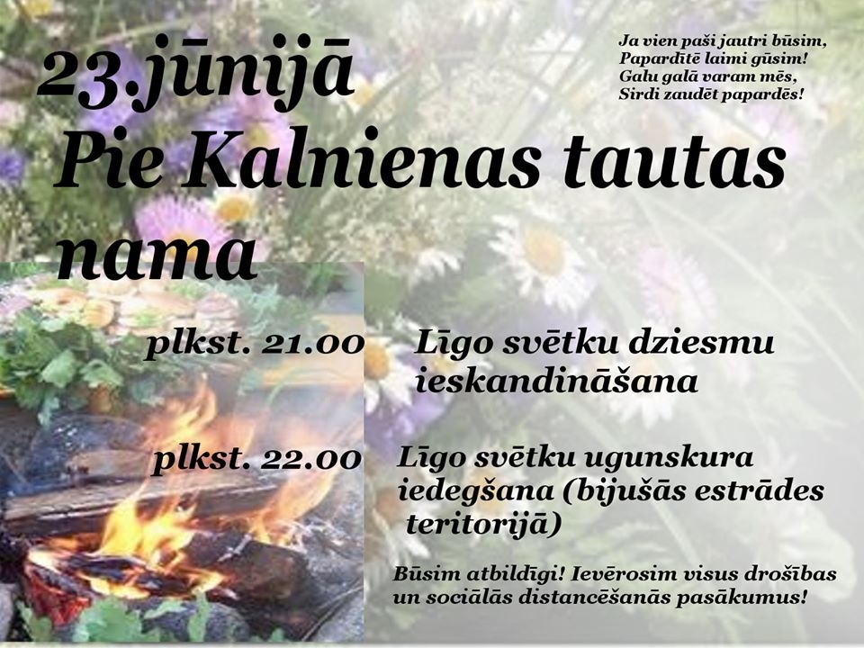 Līgodziesmas un ugunskurs