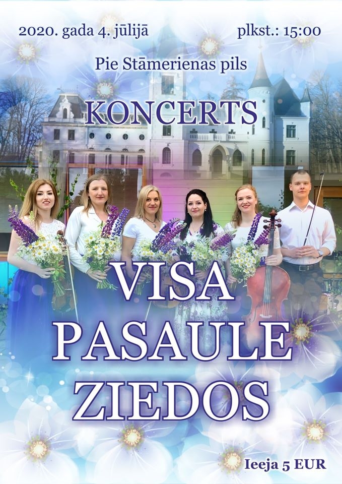 Koncerts "Visa pasaule ziedos"