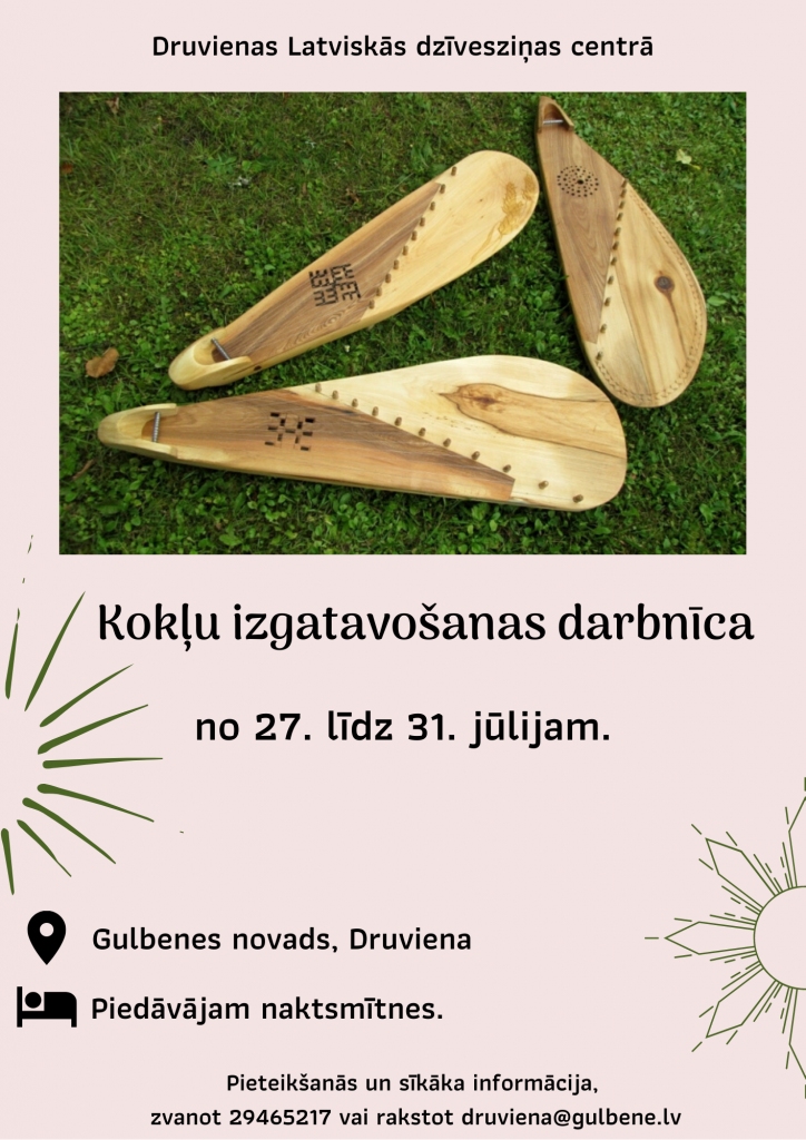 Druvienā mācīs gatavot kokles