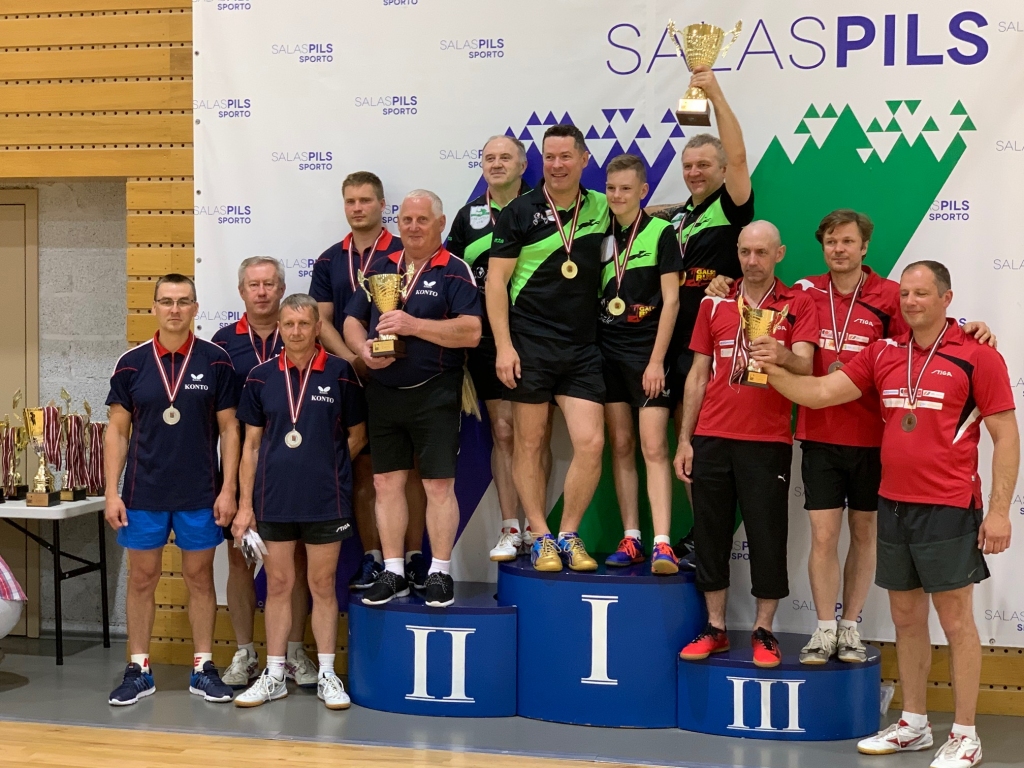 Gulbenieši izcīna sudrabu Latvijas komandu čempionātā galda tenisā
