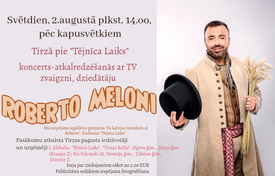 Koncerts-tikšanās ar Roberto Meloni.