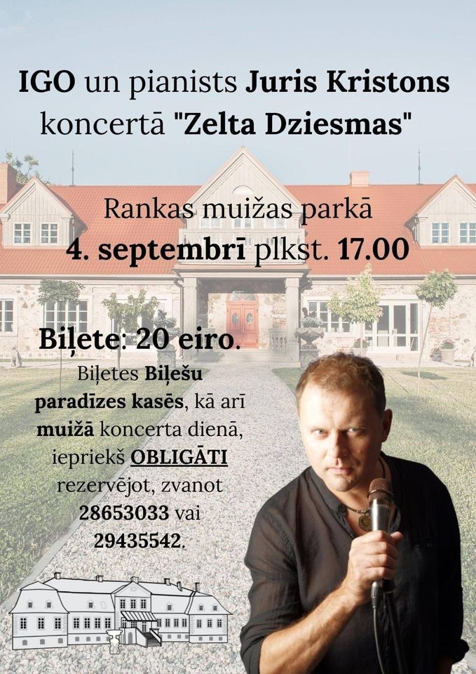 Igo un pianists Juris Kristons koncertā “Zelta dziesmas"