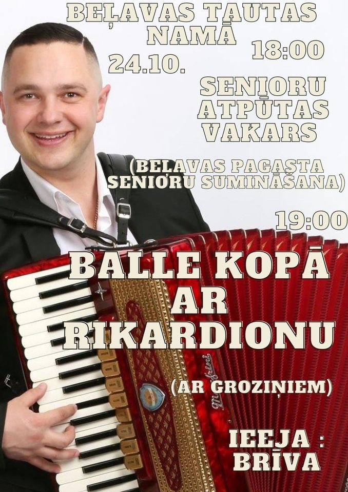 Senioru atpūtas vakars, balle kopā ar Rikardionu