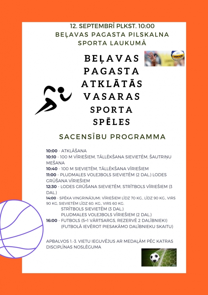 Beļavas pagasta atklātās vasaras sporta spēles