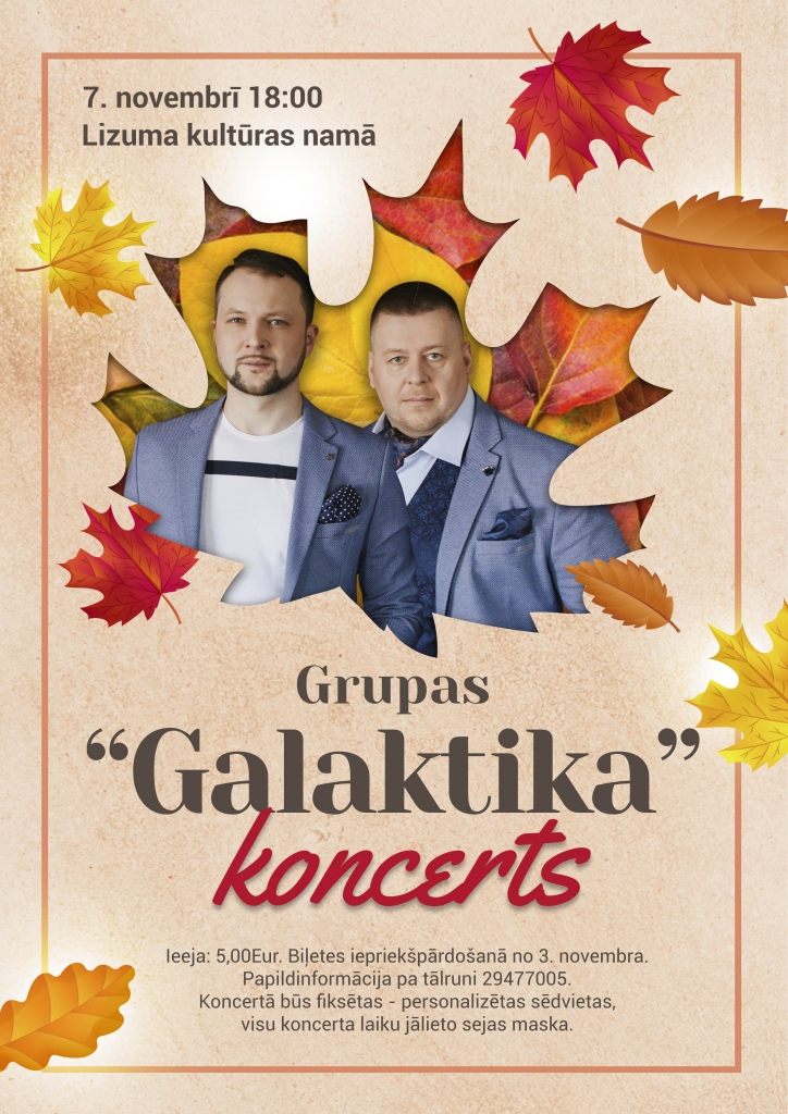 PĀRCELTS UZ NENOTEIKTU LAIKU grupas "Galaktika" koncerts