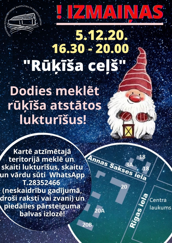 Dodies gaismas meklējumos pa “Rūķīša ceļu” Lejasciemā! 