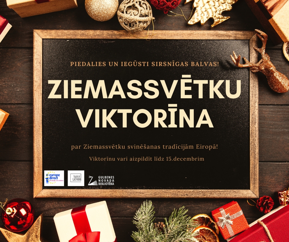 Piedalies viktorīnā par Ziemassvētku svinēšanas tradīcijām Eiropā!