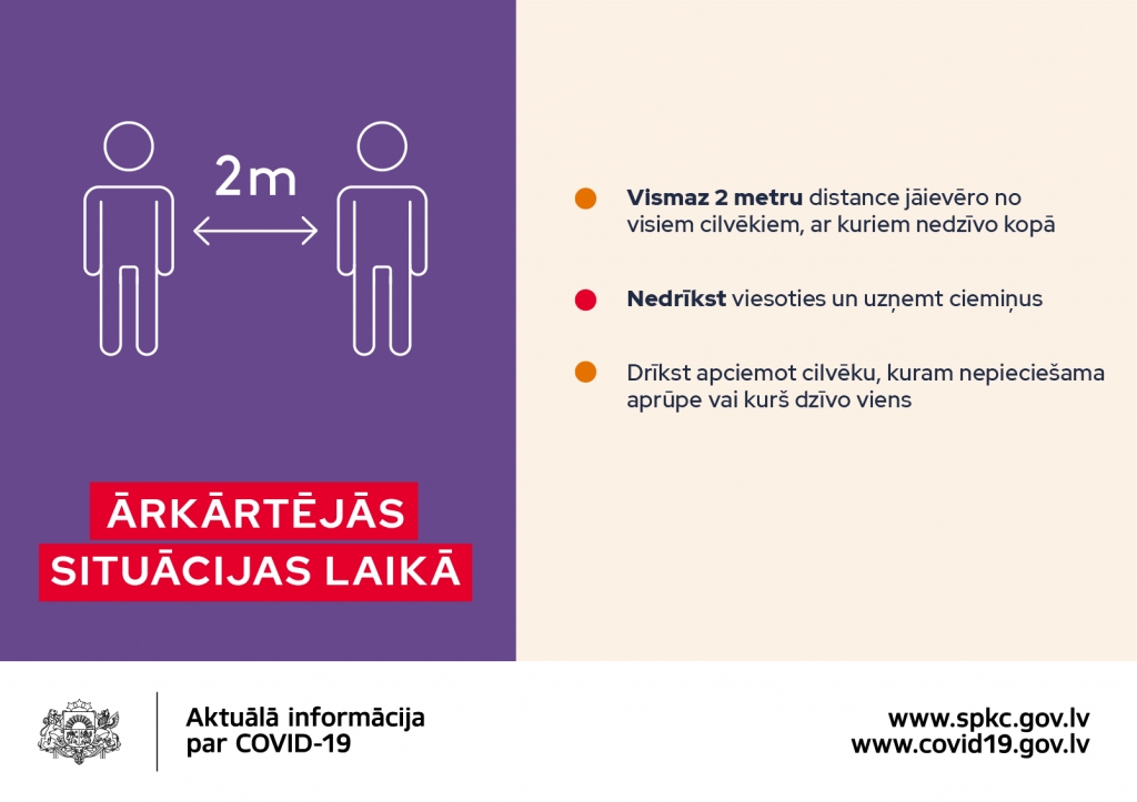 Valdība pieņem jaunus grozījumus - trīs nedēļu laikā ievērojami jāsamazina cilvēku kustība (papildināts)