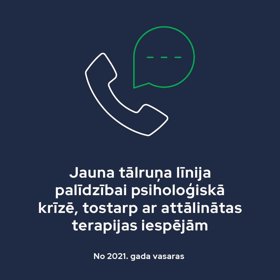 Veselības ministrija šogad ieviesīs virkni jaunu psihiskās veselības aprūpes pasākumu; no gada vidus varēs saņemt valsts apmaksātu terapiju pie psihologa vai psihoterapeita 