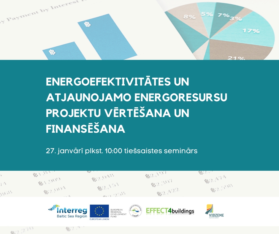 Būs seminārs par būtiskāko energoefektivitātes projektu vērtēšanā un finansēšanā