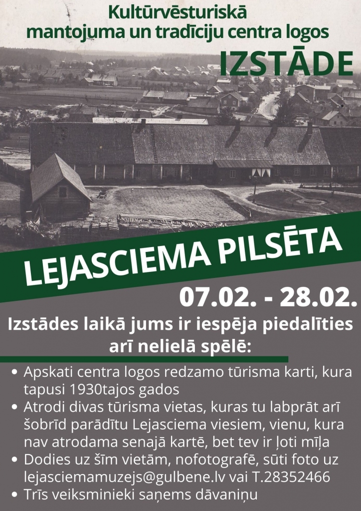 Lejasciemā aicina apskatīt izstādi un piedalīties spēlē