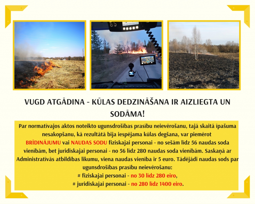Gulbenē dedzina kūlu