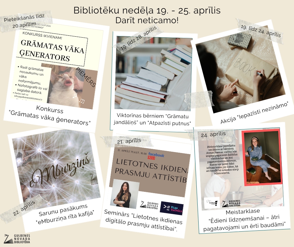 Bibliotēku nedēļa “Darīt neticamo!” Gulbenes novada bibliotēkās