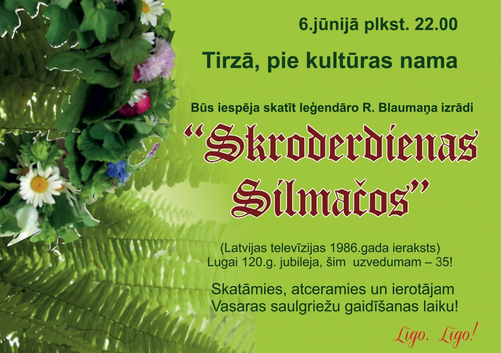  “Skroderdienas” zem zvaigžņotām debesīm