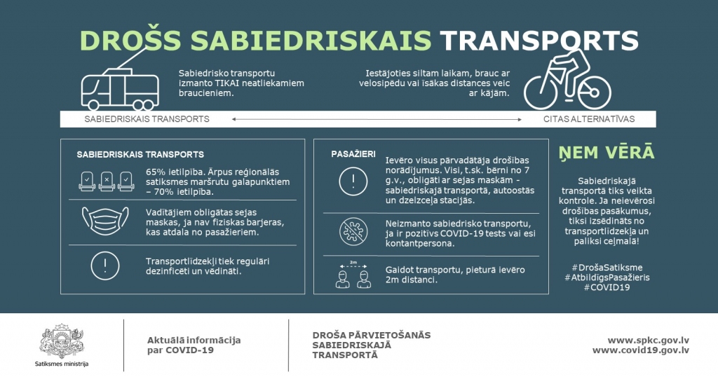 Sabiedriskajā transportā varēs uzņemt vairāk pasažieru