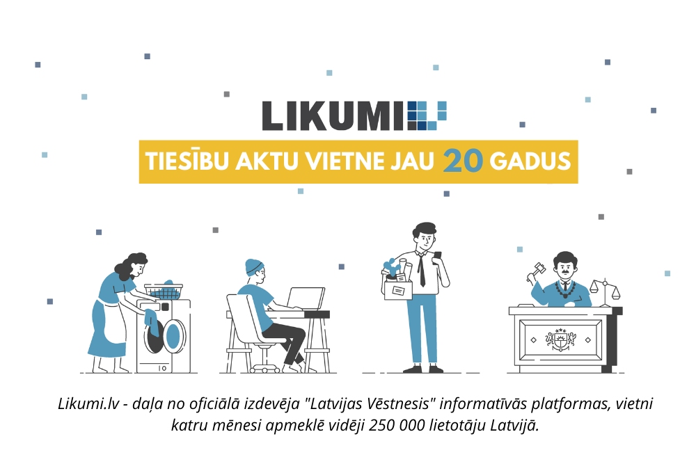 "Likumi.lv" - 20 un jauna attīstība: tagad palīgs arī pašvaldību saistošo noteikumu sistematizēšanā