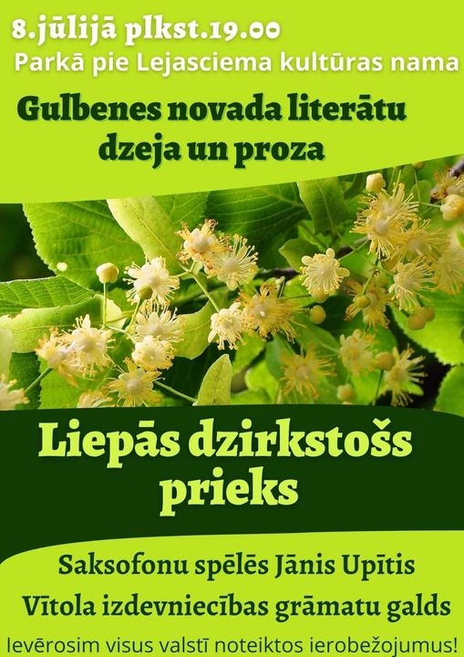 Dzejas un prozas pasākums “Liepās dzirkstošs prieks”